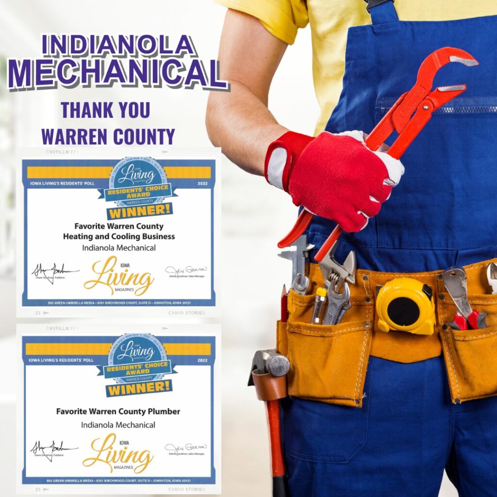 Indianola Mechanical's award certifications