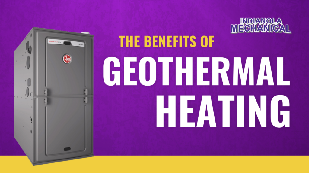 Geothermal heating graphic